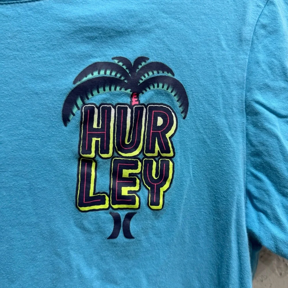 Hurley Boys Graphic Logo Short Sleeve Shirt Large 12 13 years